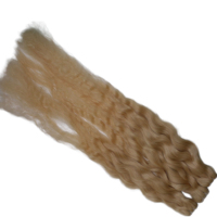Rehaussez Votre Beauté Sans Effort : Cheveux Vierges Premium 100% Blonds Bouclés pour Extensions - Double Trame Faite à la Machine Naturelle