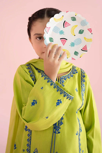 Élégant Lehenga Choli pour bébé fille, en organza superposé, broderie miroir, tissu acrylique infroissable, idéal pour les fêtes et événements culturels - Product Image 4