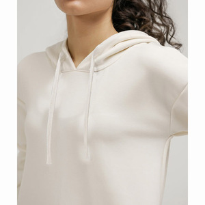 Sweat-shirts personnalisés 100 % coton pour femmes 2025 – Respirants, écologiques, séchage rapide, pour l'hiver, décontractés, avec col à capuche et logo frontal - Product Image 3