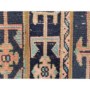 Tapis de couloir vintage 1,8x5,2 pi (55x157 cm), tapis turc noir à pois - Product Image 5