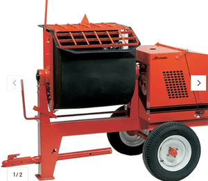 Mezcladora de Mortero Remolcable Crown 8P Poly Drum, Lista para Enviar |   Enganche de Remolque Eléctrico de 1.5hp / Enganche de Remolque - Product Image 4