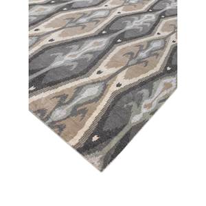 Alfombras Savana de Lana y Viscosa Anudadas a Mano en Gris y Negro AKWV-13026 para Uso Doméstico - Product Image 2