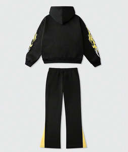 Ensemble sweat-shirt et pantalon de survêtement pour homme Up-Felt-Impex, imprimé dessin animé personnalisé, design décontracté à épaules tombantes avec cordon de serrage - Product Image 6