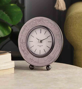 Ak Brass Luxury Modern <b>Table</b> Centerpiece Home Decorative Metal <b>Clock</b> for Desks & <b>Tables</b> Elegantly Contemporary Design - Product Image 1