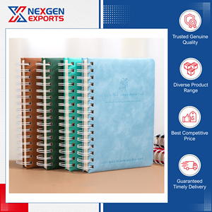 Exhibiting Highest Standard Exceptional Quality <b>Spiral</b> Binding PU Leather <b>A5</b> Diary <b>Notebook</b> 120 Sheets Office Business Writing - Product Image 6