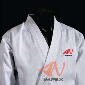 Uniforme de Karate Unisex de Poliéster/Algodón, Uniforme de Entrenamiento Blanco Personalizado con Logotipo OEM, Conjuntos Deportivos para Adultos, Artes Marciales, Ligero - Product Image 2