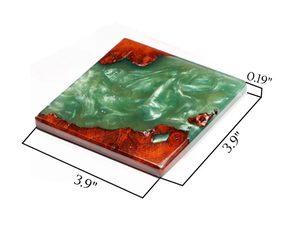 Posavasos de resina de estilo Hada de lujo, posavasos decorativos hechos a mano para decoración del hogar, regalos de negocios y uso de mesa - Product Image 3