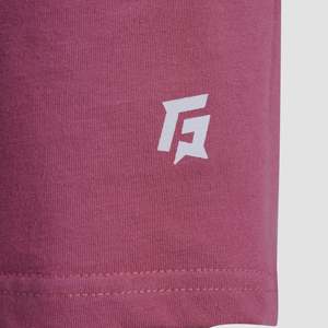 Shorts de sport Co-Groove (rose clair) respirants, taille haute, en spandex, avec logo, taille XS - Product Image 5