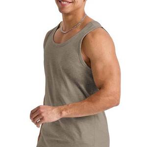 Gym Stringer Débardeurs pour hommes Chemises sans manches Bodybuilding Fitness Homme Maillots d'entraînement Polyester Coton Respirant Débardeurs - Product Image 3