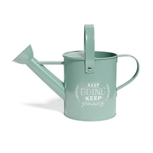 Unique Metal Watering Can Garden Plant Flower Long Mouth Garden Sprinkling Pot Watering can made of Metal <b>Silver</b> Color Finished - Product Image 5