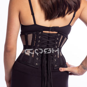 Corset gothique noir en résille |   Achetez maintenant - Product Image 4