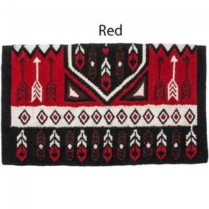 Couverture de selle en laine de qualité supérieure pour les cavaliers occidentaux Coussin doublé en polycoton longue durée pour le travail au ranch et les événements de rodéo - Product Image 2