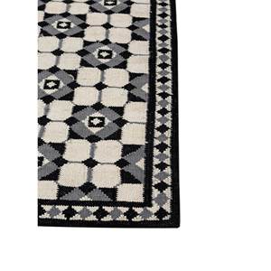 Alfombras de Lana Tejidas Planas Alhambra Ivory, Alfombras Geométricas Hechas a Mano de Yute para el Hogar, Alfombra Rectangular para Pasillo, Lateral de Cama - Modelo - Product Image 4