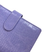 A5 A6 A7 Binder Wallet Cash Enveloppes PU Leather Budget Binder Crocodile Pattern Notebook Cover