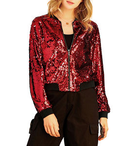 Manteaux de haute qualité 2025 pour femmes, vestes d'hiver à sequins, vestes de danse pour club, vestes d'entraînement pour femmes - Product Image 3