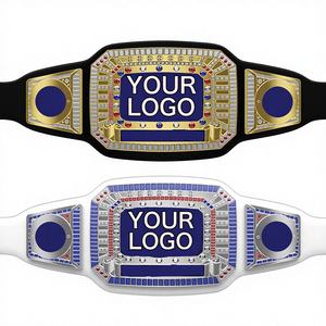 Ceintures de championnat en cuir personnalisées professionnelles de haute qualité, fabriquées à la main, MMA, lutte, Jiu-Jitsu, Muay Thai, détails soignés - Product Image 1