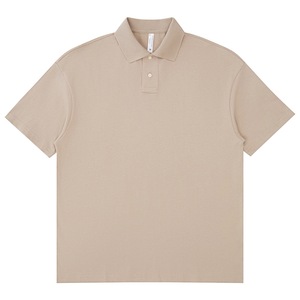 เสื้อโปโลแขนสั้นสำหรับผู้ชายเสื้อโปโลผ้าฝ้ายหนักแขนสั้น - Product Image 4