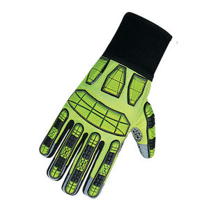 Vente en gros de gants de sécurité de travail renforcés rembourrés en cuir de vachette EVA Gants de sécurité industrielle Gants industriels anti-coupure - Product Image 5