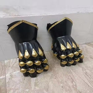 Guanteletes medievales de alta calidad, guantes de armadura funcional de acero envejecido con acabado pulido para regalo de ropa medieval usable - Product Image 1