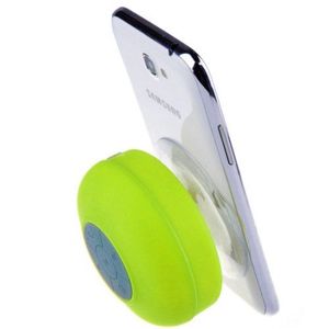 Mini haut-parleur de douche Bluetooth étanche IPX6 avec microphone et LED verte - Product Image 5