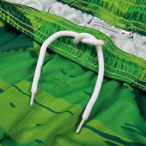 Short en maille de gymnastique pour hommes à séchage rapide respirant en coton polyester imprimé Short de planche à sublimation Logo personnalisé taille haute Vintage - Product Image 4