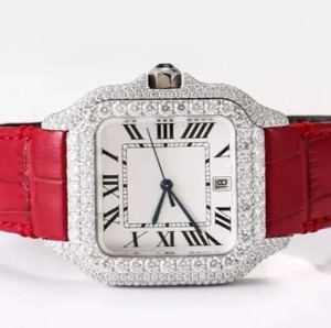 Reloj Automático Mecánico de Lujo, Estilo Hip Hop, con Esfera Analógica de Números Romanos, Caja de Acero Inoxidable, Cristal de Zafiro y Correa de Goma - Product Image 2