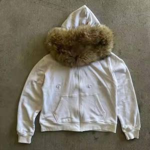 Hombres angustiados tipo único 100% material de algodón más sudaderas con capucha transpirables, Invierno 450 GSM sudadera al por mayor Top Sun faded HOODIE - Product Image 1