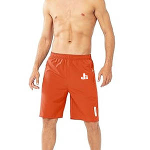 Transpirable Loose Fit Best Selling 100% Cotton Solid Casual Men's Shorts Peso ligero Secado rápido - Product Image 1