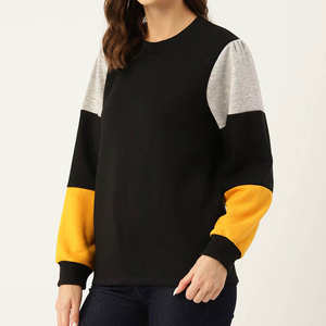 Sweat à capuche oversize en coton de haute qualité pour femme, col rond, écologique, imperméable, hiver, non tissé, personnalisé, décontracté, coupe ample - Product Image 5
