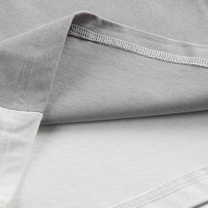 T-shirt personnalisé en patchwork de coton 100% pour hommes 300 gsm Haut vierge oversize épais col rond manches courtes Style décontracté solide - Product Image 3