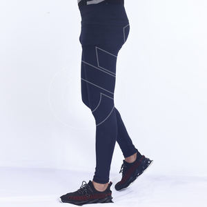 Leggings de fitness serrés en polyester/coton de style streetwear antibactérien et respirant pour femmes - Product Image 2