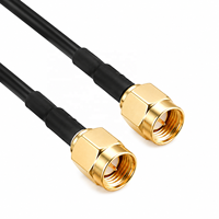 Câble coaxial RG174 avec connecteurs SMA mâle vers RPSMA mâle, sertissage SMA vers SMA pour extension RG-174, fil de cuivre pour antenne coaxiale