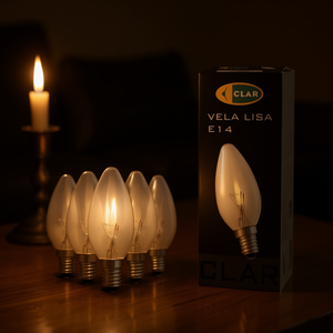 Lampadina a incandescenza E14 trasparente stile candela 25W - Product Image 3