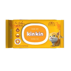 Toallitas húmedas superiores para limpieza de bebés Kinkin OEM/ODM, toallitas húmedas para niños no tejidas de 80 piezas fabricadas en Vietnam - Product Image 6