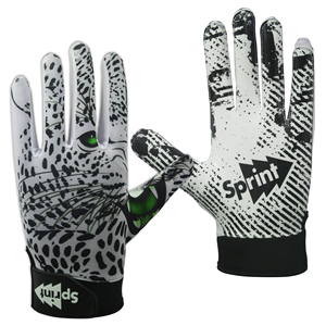 ถุงมือฟุตบอลแบบอเมริกันนุ่มใส่สบายมีคุณสมบัติเหนียวและโลโก้ตามสั่ง - Product Image 1