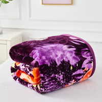Belle nouvelle conception vente chaude Polyester couverture lourde 7Kg 2Ply 200X230Cm hiver vison Raschel couverture