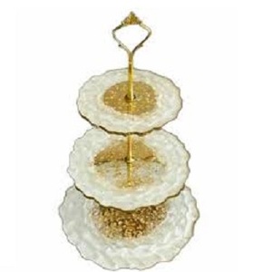 ถาดรองเค้กหนา3ชั้นถาดเสิร์ฟผลไม้แม่พิมพ์เรซิ่นสำหรับทำคัพเค้ก - Product Image 3