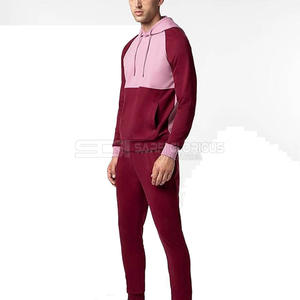 Survêtements élastiques pour hommes Ensemble 2 pièces Tenues de jogging pour hommes Vente en gros de pantalons de sport deux pièces en polaire d'hiver Survêtements pour hommes - Product Image 4