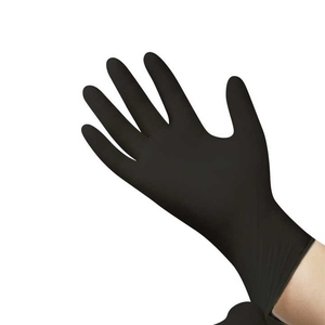 Examination Food Grade Tattoo Powder Free Black Disposable Nitrile Gloves Disposable Black Nitrile Gloves - Product Image 2