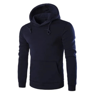 Sudadera con capucha de gran tamaño de felpa francesa de algodón 100% para hombre, sudadera informal de peso pesado, sudaderas con capucha sólidas de invierno para hombre - Product Image 1