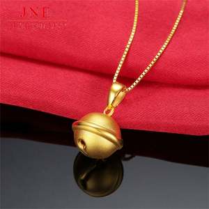 Princesse évasion série transfrontalière cloche pendentif collier femme porte-bonheur perles cloche pendentif Vietnam Placer or <span class=keywords><strong>tour</strong></span> <span class=keywords><strong>de</strong></span> <span class=keywords><strong>cou</strong></span> - Product Image 2