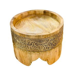 Soporte de pastel de madera de diseño único Soporte de dulces de pastel de tamaño personalizado de forma redonda del fabricante en la India - Product Image 6