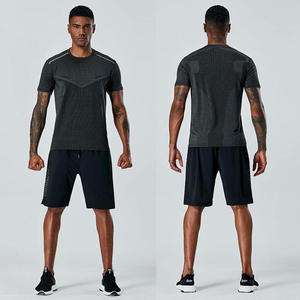 Camisetas Deportivas Transpirables con Logotipo Personalizado al por Mayor, Camisetas de Gimnasio 100% Algodón de Secado Rápido para Hombre - Product Image 3