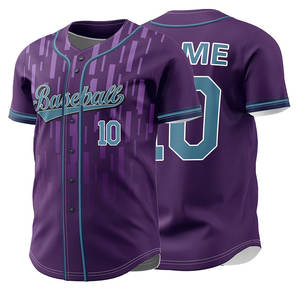 Jersey de béisbol y sóftbol transpirable personalizable de alta calidad para hombres Jersey de tendencia superior para ropa deportiva - Product Image 2