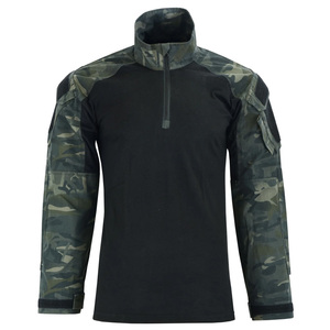 Camisa táctica de manga larga de algodón y poliéster para hombre, camisas tácticas duraderas de manga larga de último estilo para hombre - Product Image 1