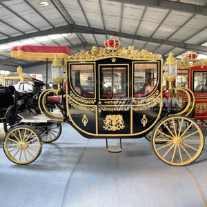 Wagon de calèche électrique royal de mariage de couleur personnalisée avec 4 roues 4-6 sièges pour le tourisme - Product Image 4