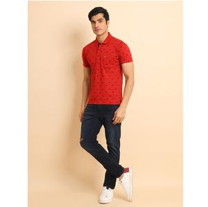 Camiseta de media manga con cuello Polo para hombre, ropa informal 100%, bolsillo en el pecho estampado a la moda para cada ocasión - Product Image 1