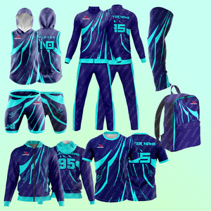 Poliéster Spandex Sublimado Impreso 7 en 7 Conjuntos de uniformes Sublimación de compresión de alta calidad Premium 7v7 Uniformes de fútbol - Product Image 6