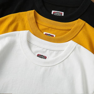 Camiseta de manga corta de verano para hombre, algodón pesado, cuello redondo, informal, con patrón de motocicleta - Product Image 2