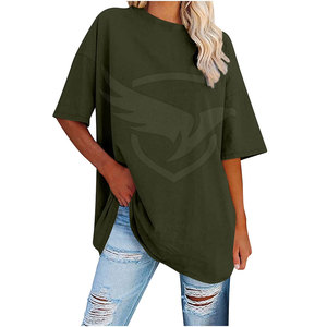 T-shirt imprimé avec logo personnalisé T-shirts surdimensionnés de haute qualité T-shirt surdimensionné à prix de gros Fabriqué au Pakistan - Product Image 2